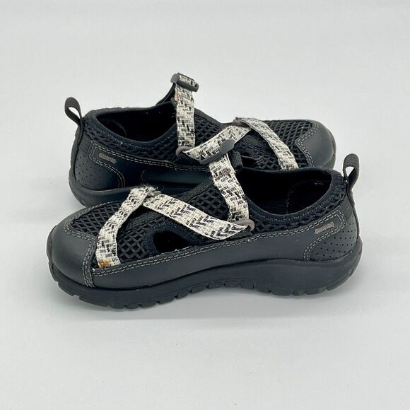 Chaco Odyssey Kids Hiking Sandals Performance Sport Size 12 Black‎ White Shoes - Picture 4 of 9